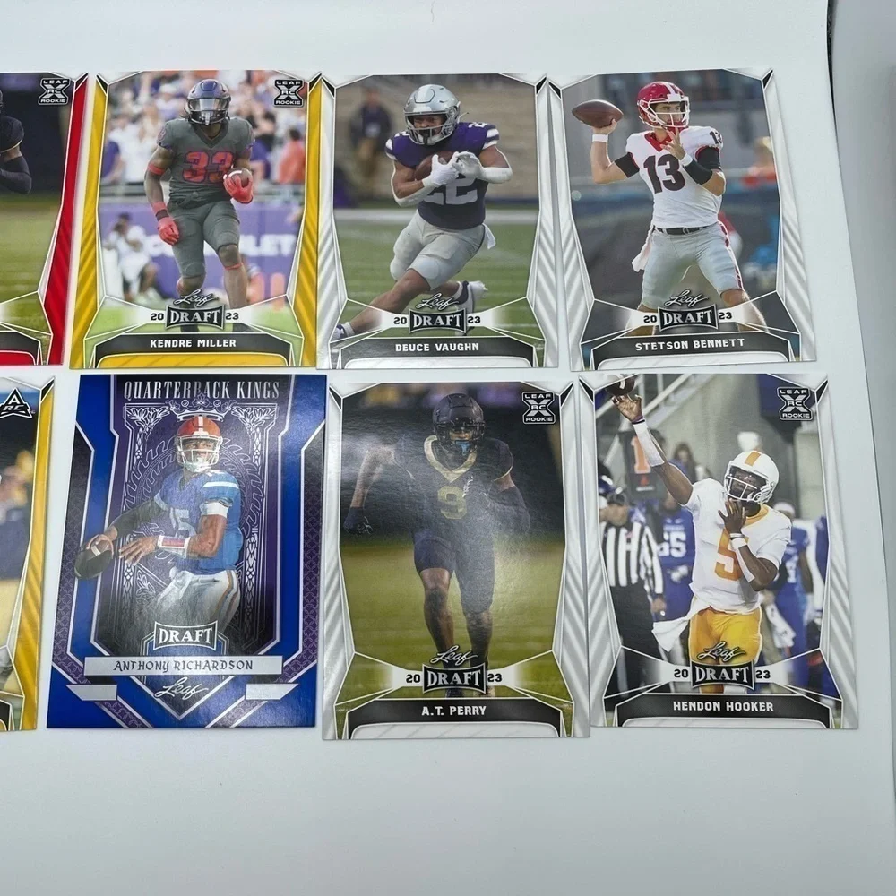 NFL FOOTBALL DRAFT CARDS- 10 Cards